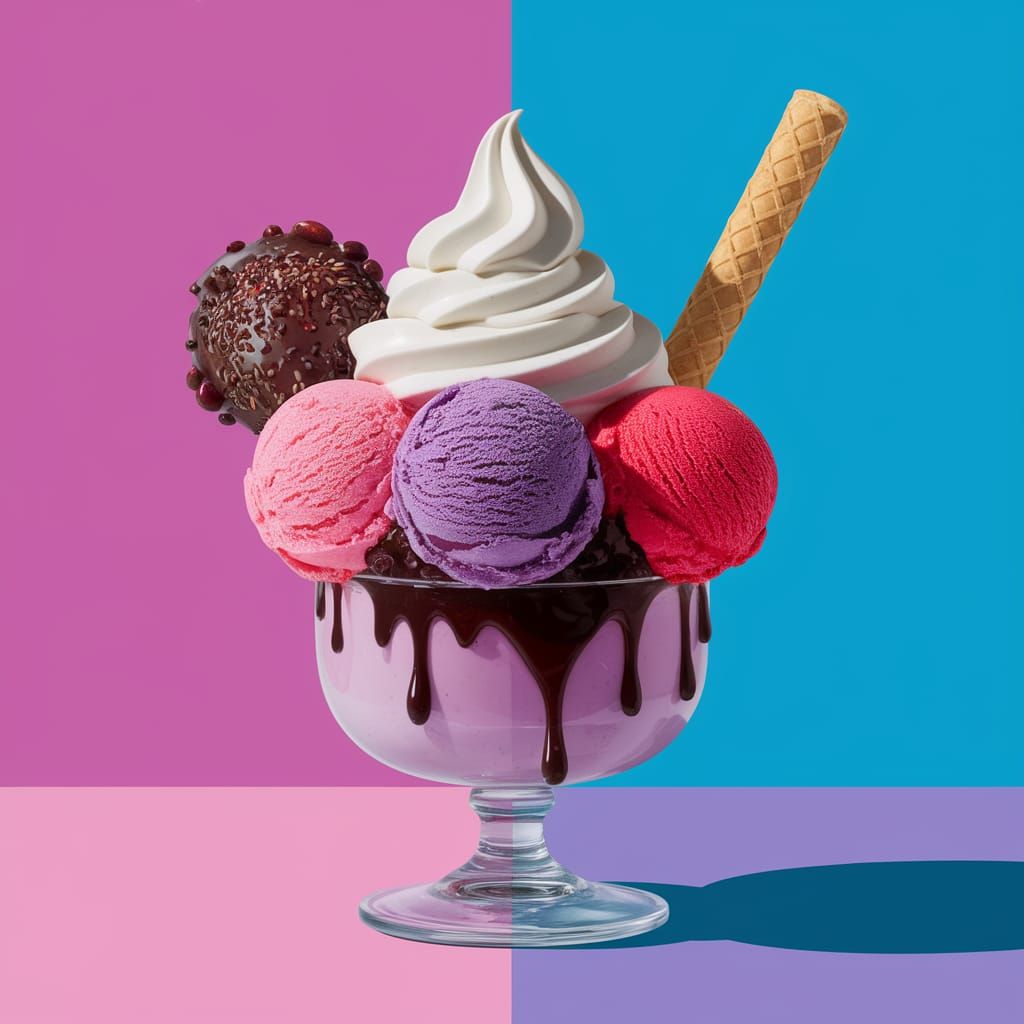 Neapolitan Ice Cream Defies Eclectic Art