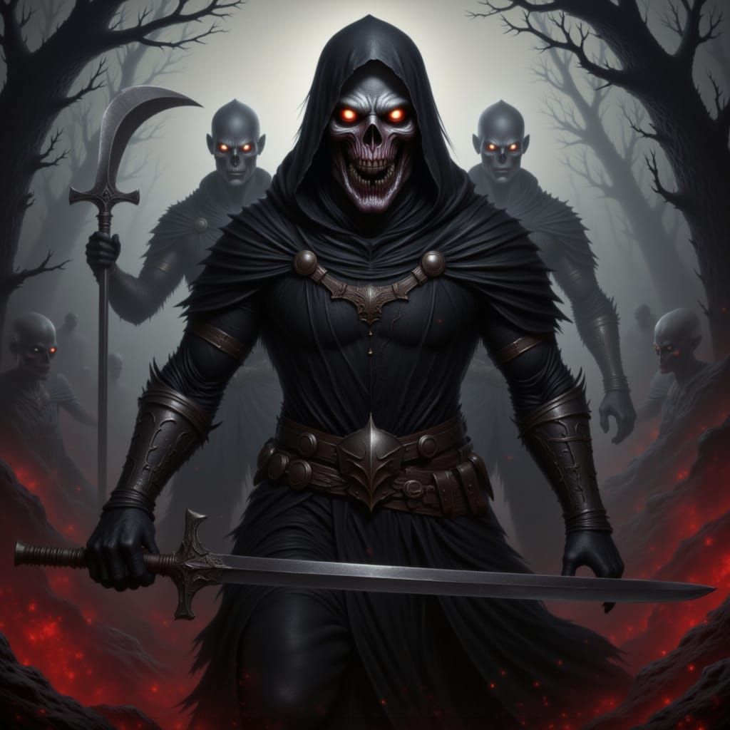 Shadow Ghouls Emerging from Darkness