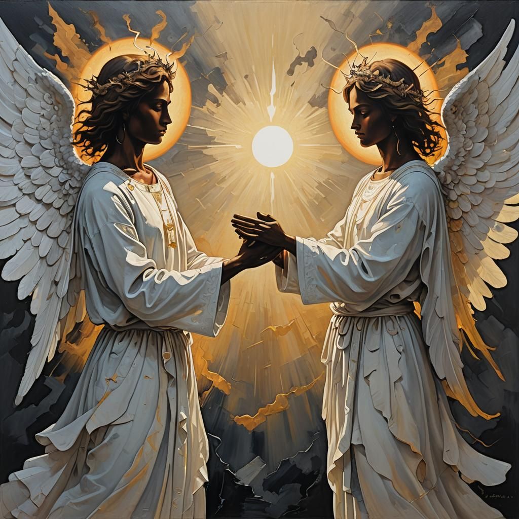 Contrasting Elements in Harmonious Balance: AI Art Collectio...