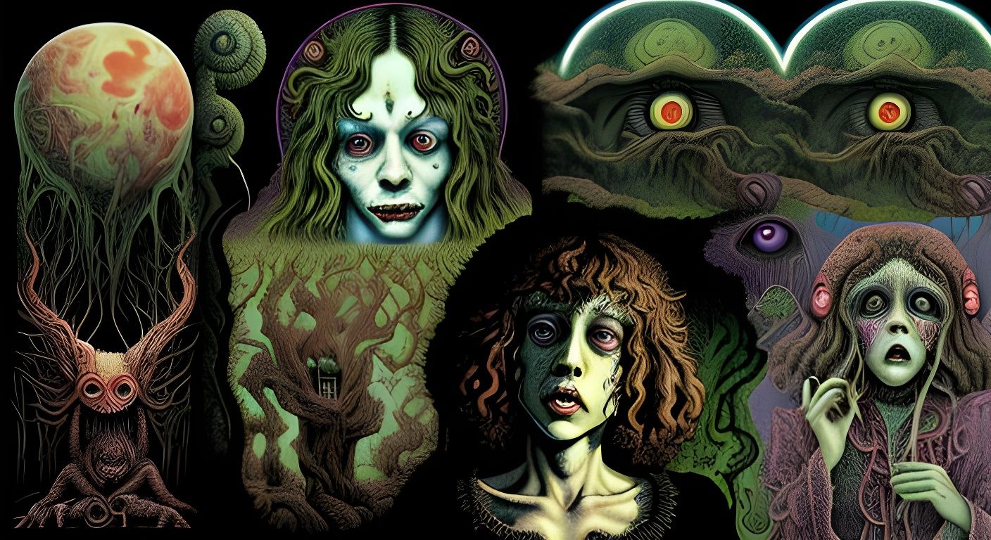 Surreal Horror Art: See No Evil Concept