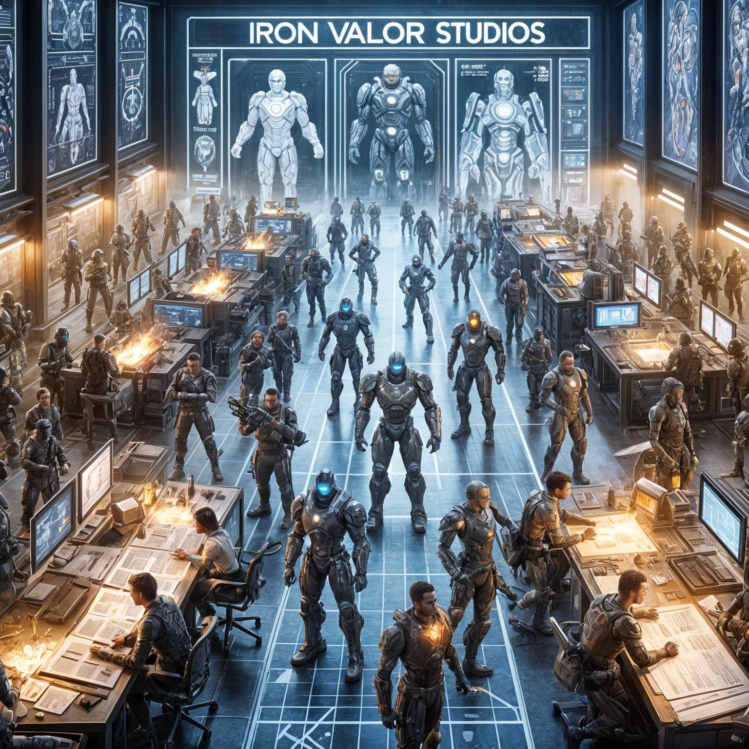 Futuristic Soldiers Unveiled in Iron Valor Studios
