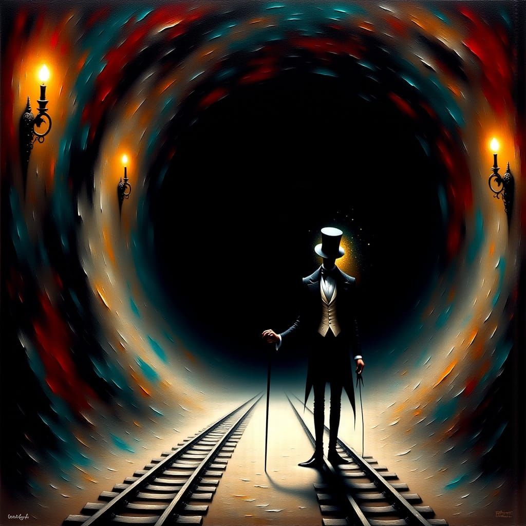 <lora:Black Theater:1.0>Ultra-detailed 8K Full HD image, com...