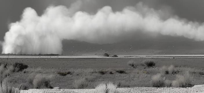 Dramatic Explosion of Fire and Energy