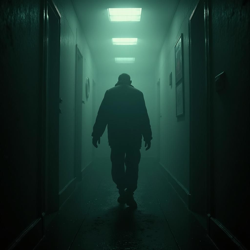 Eerie Unsettling Scene in Cinematic Lighting