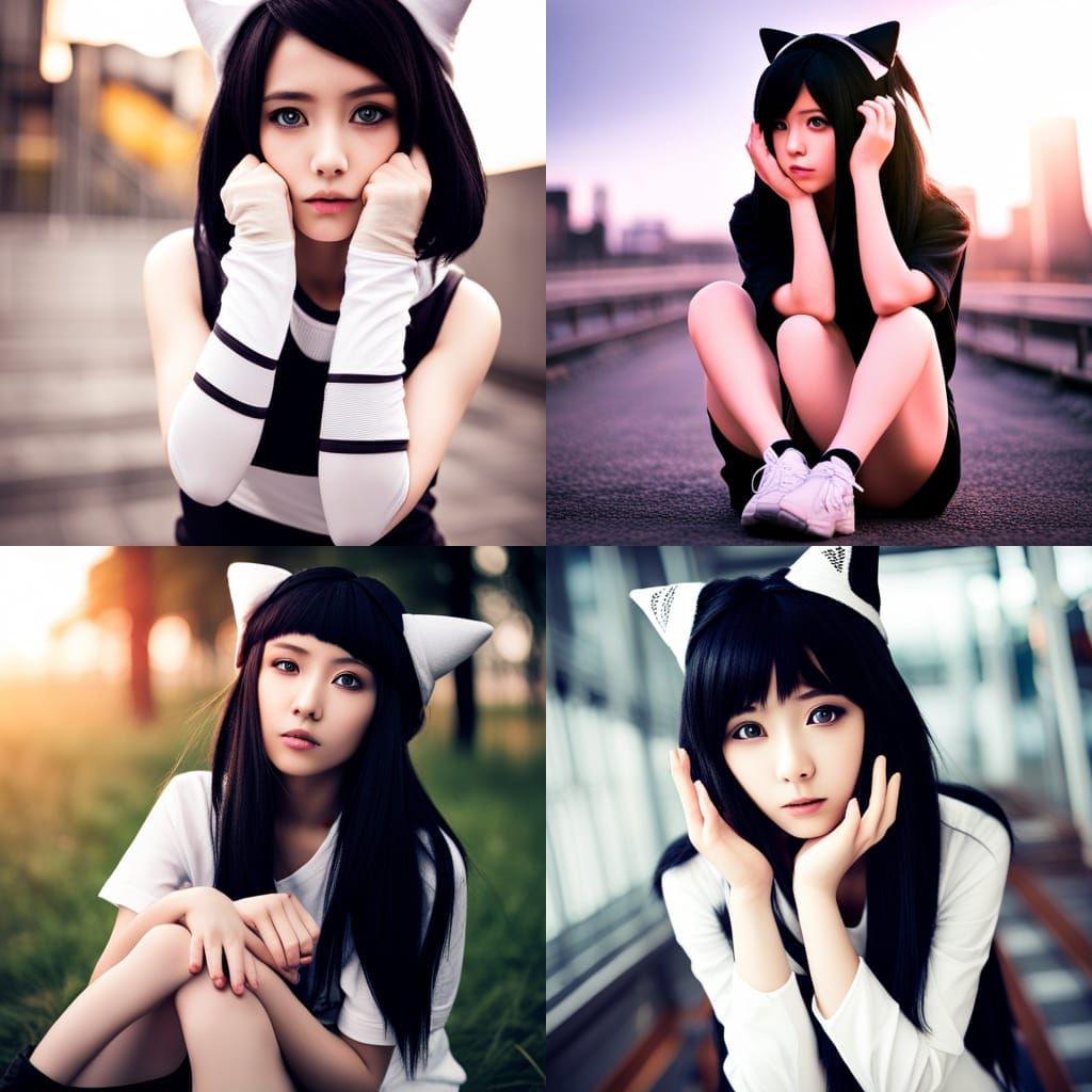 cat ears with naruto's cosplay