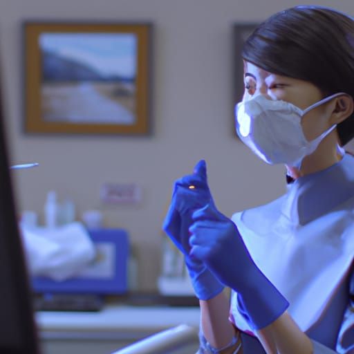 Dental Hygienist in Anime Style by Makoto Shinkai
