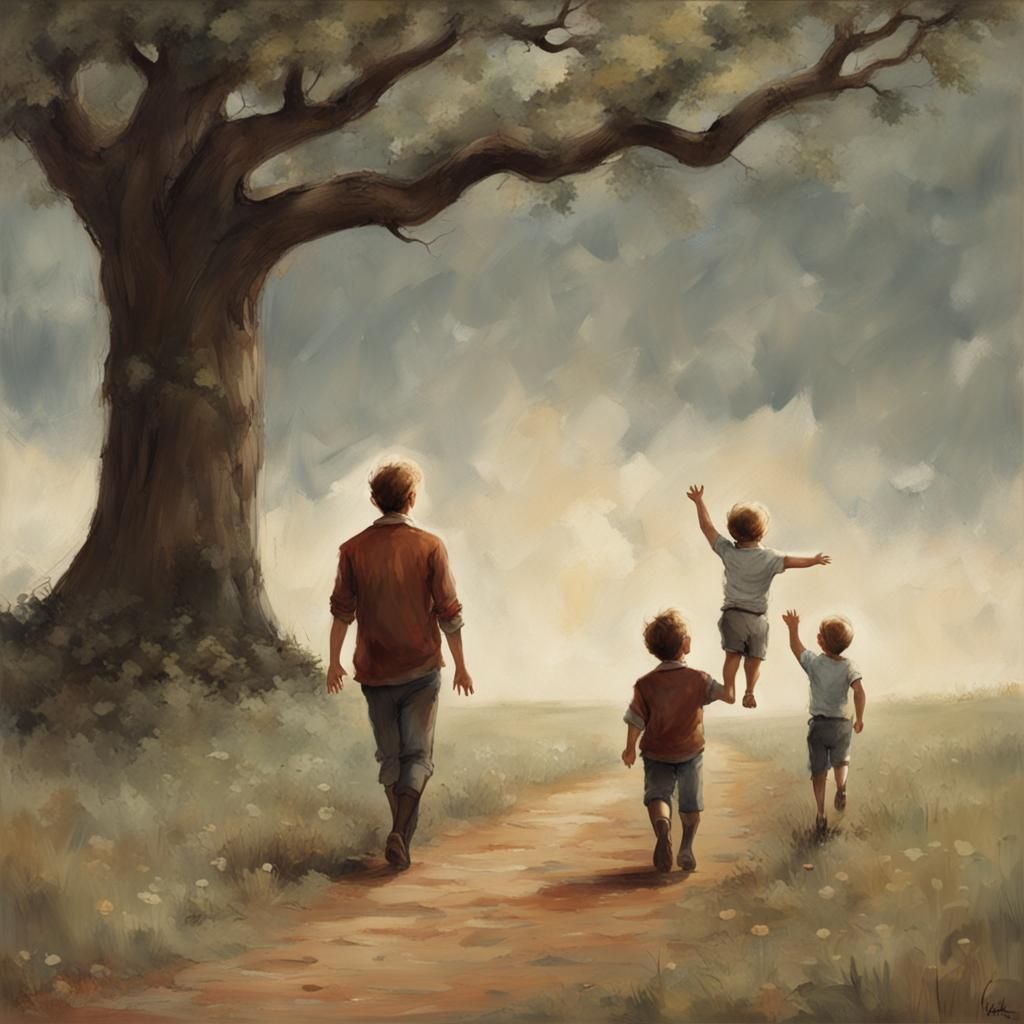 Surreal Generational Dreamscape Inspired by Song Lyrics