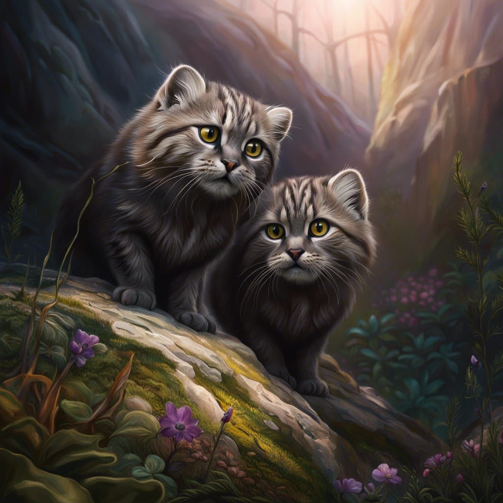 Pallas's Cat / Manul Kitten 2 - SDXL 0.9