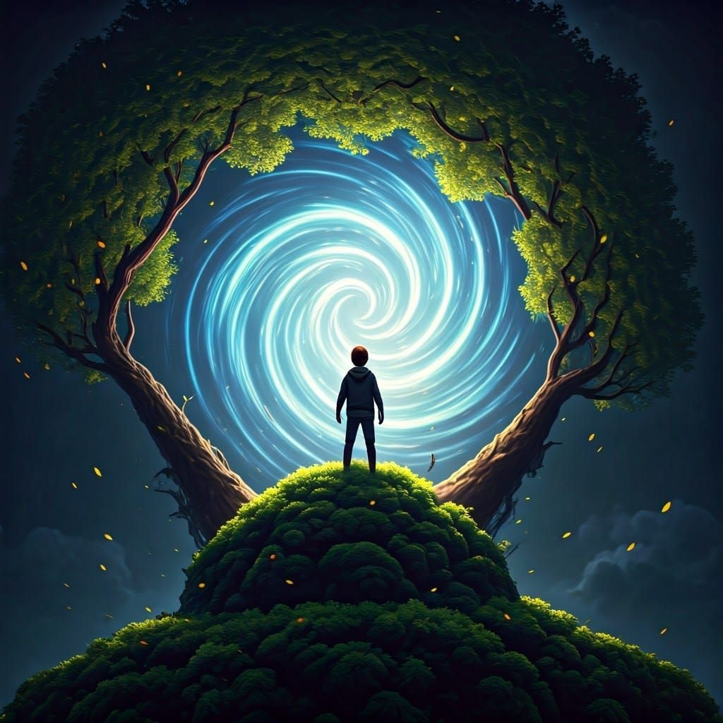 Boy on Tree: Detailed Matte Painting in Unreal Engine