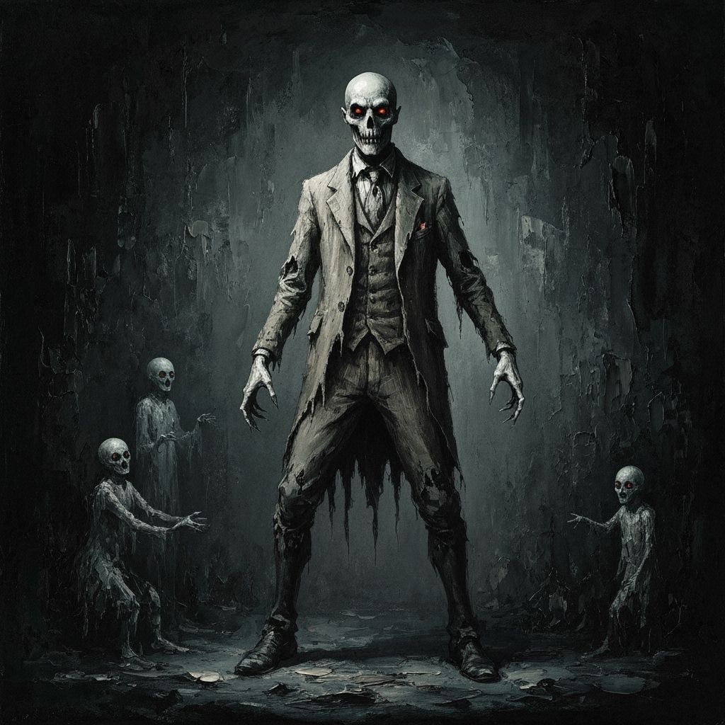 Haunting Mr. Tooth in Gouache and Watercolor Style