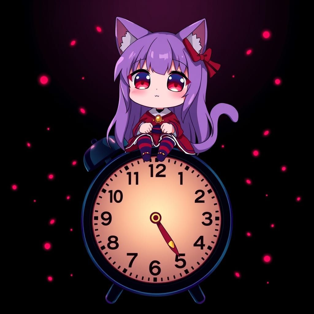 Kawaii Anime Catgirl on a Clockwork Adventure