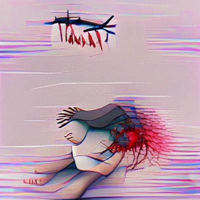 AI Generated Image of Trauma Concept