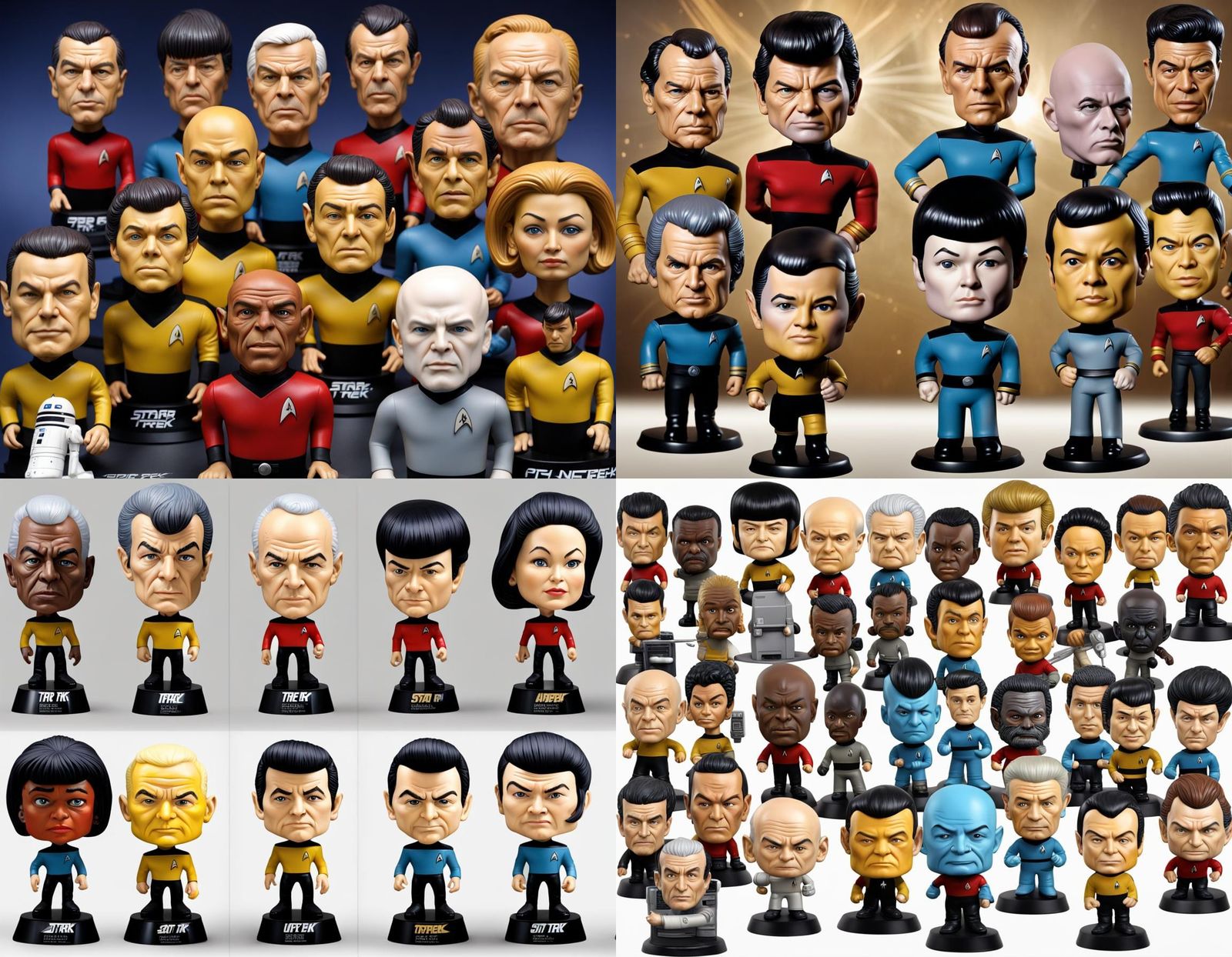 Star Trek Bobbleheads in 8K HD