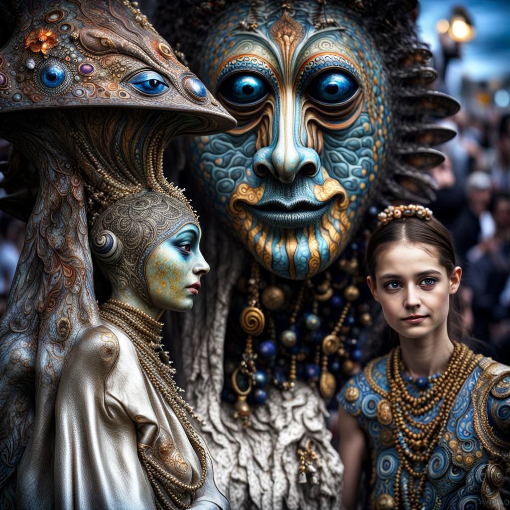 Exotic Aliens in Subdued, Emotional Lighting