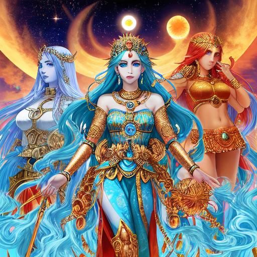 Goddesses of Fertility, Sun, and Beauty