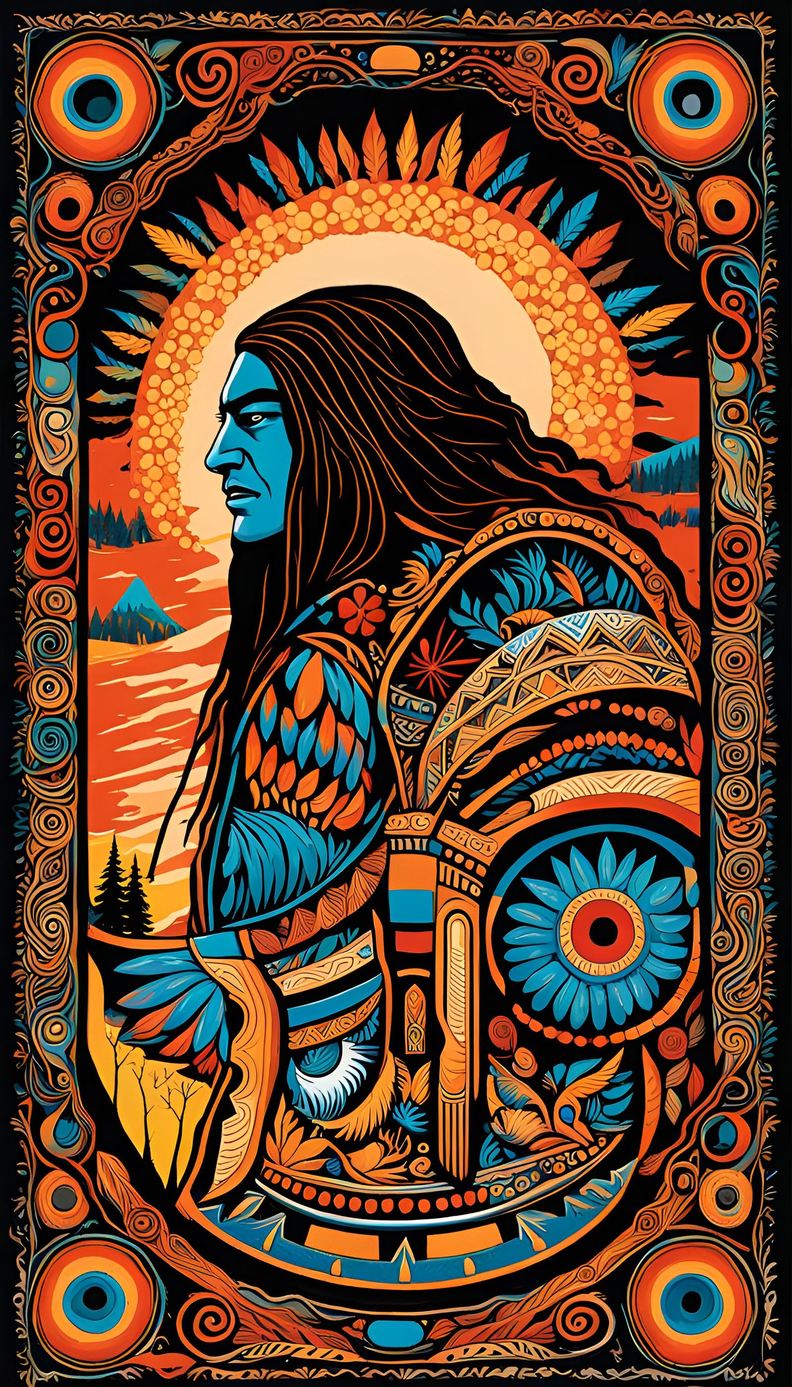 Sasquatch as Christopher Bridge in Native American Art