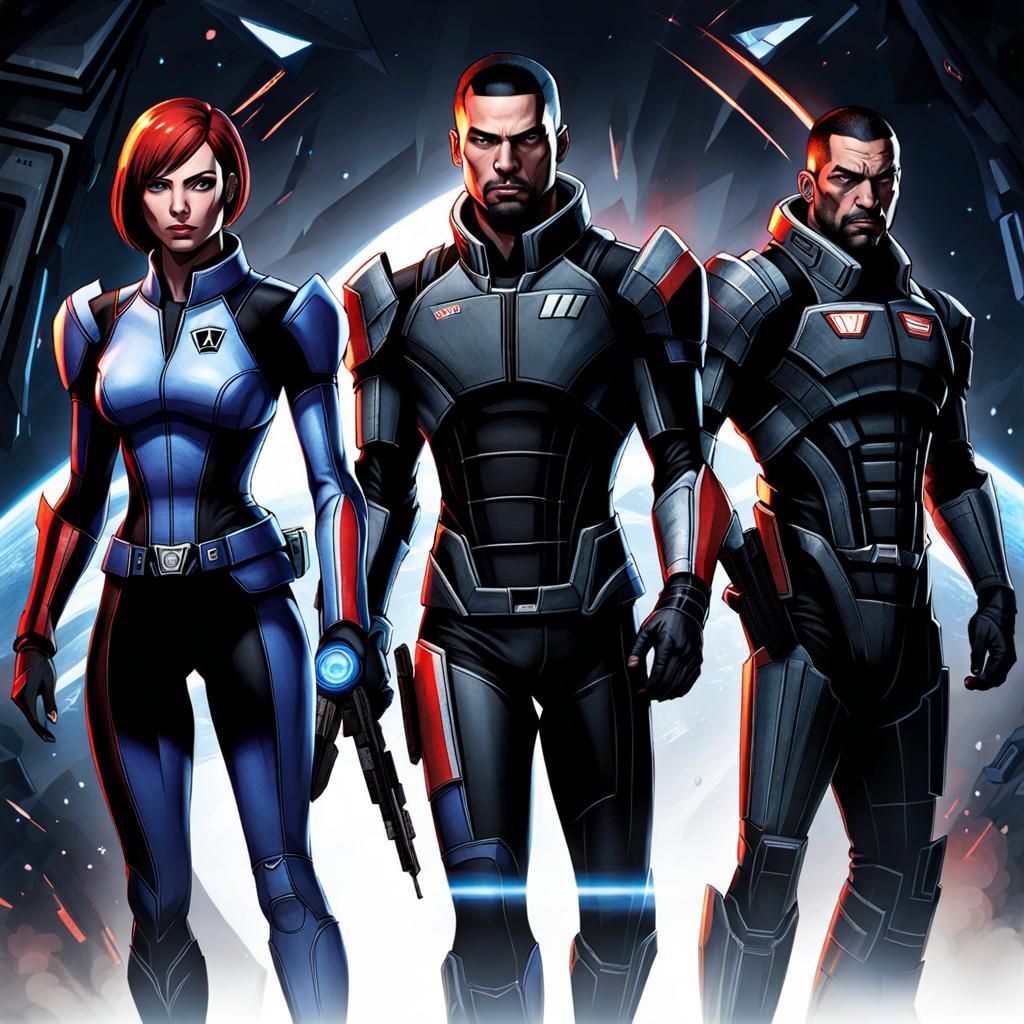 AI Generated Image of Mass Effect
