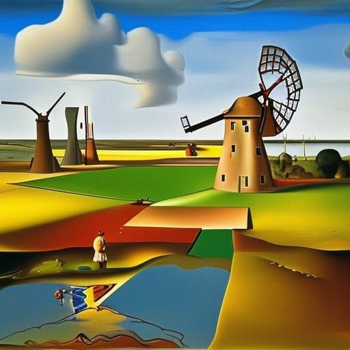Surreal Irrigation System in Dalí Style