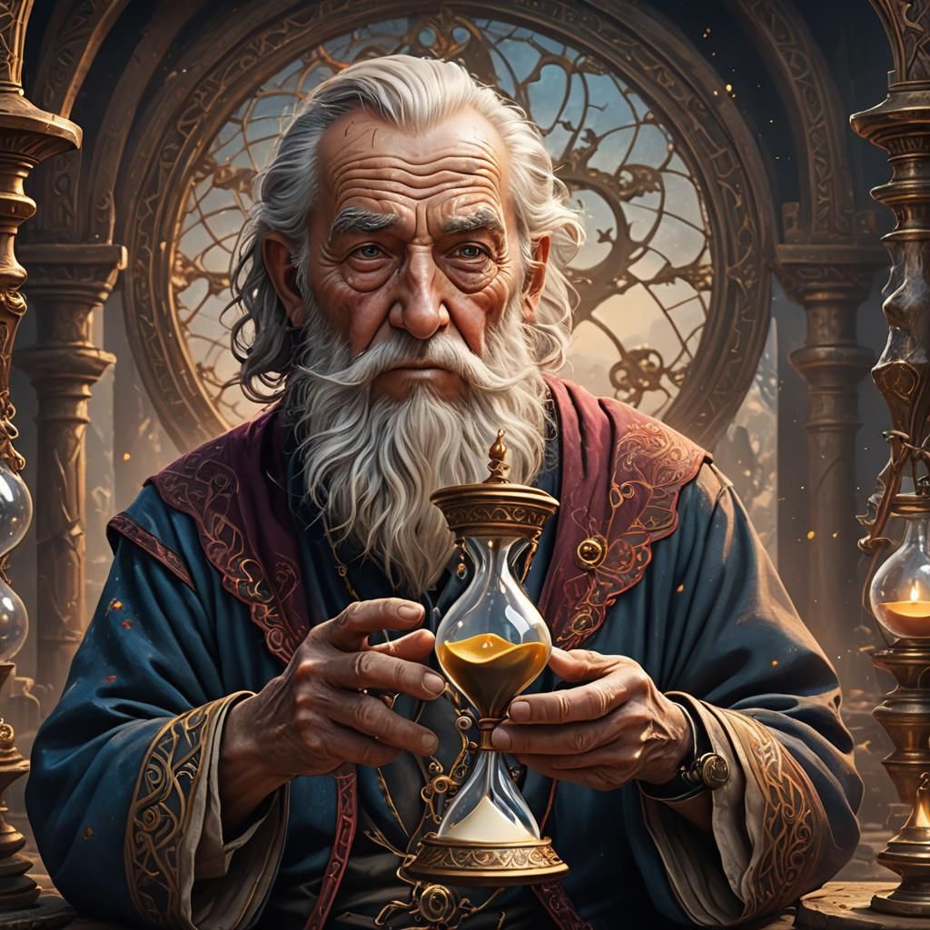 Eternal Love: A Detailed Matte Painting of Time