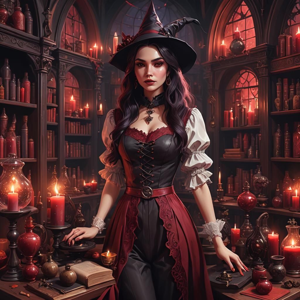 Young Witch Prepares for Magic School Year