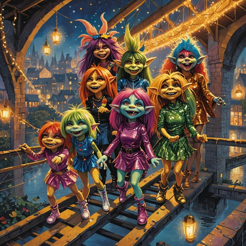 Spice Girls as Trolls: Pop Surrealist Art