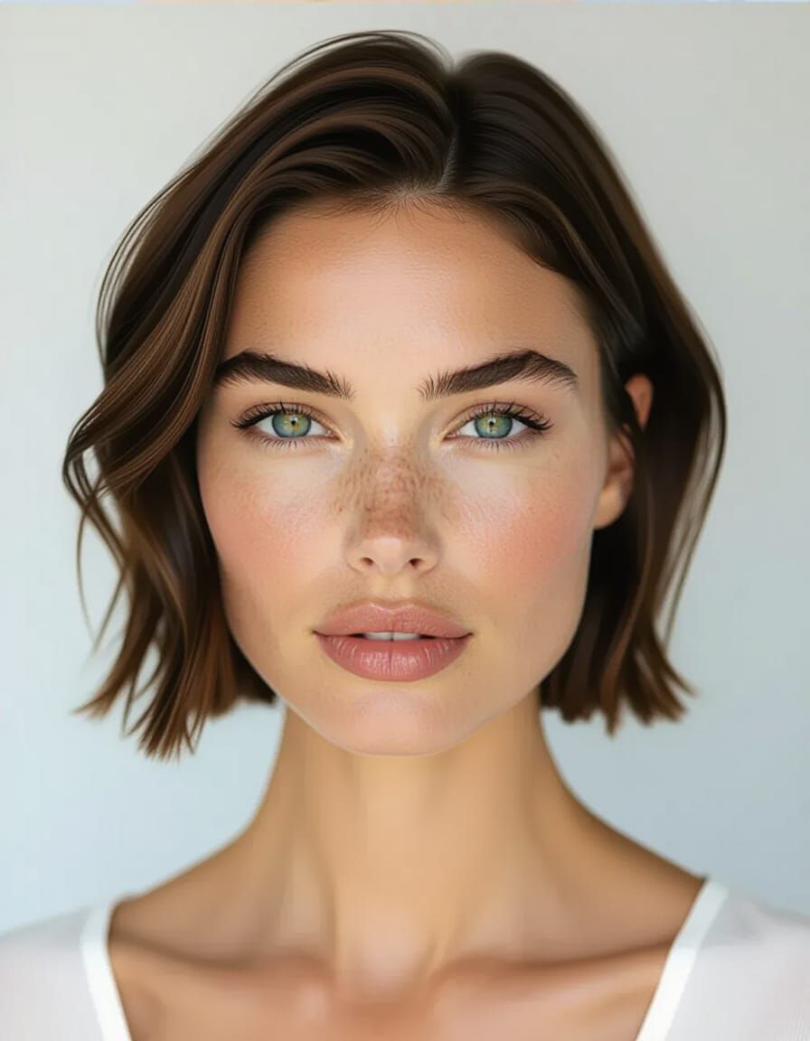 Scandinavian Beauty Portrait with Natural Texture and Volume
