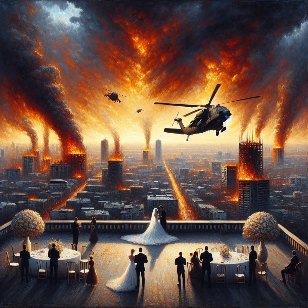 Oh, what a way to die, standing eye to eye.