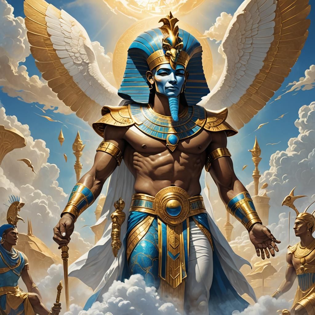 Osiris and Zeus Fantasy Concept Art