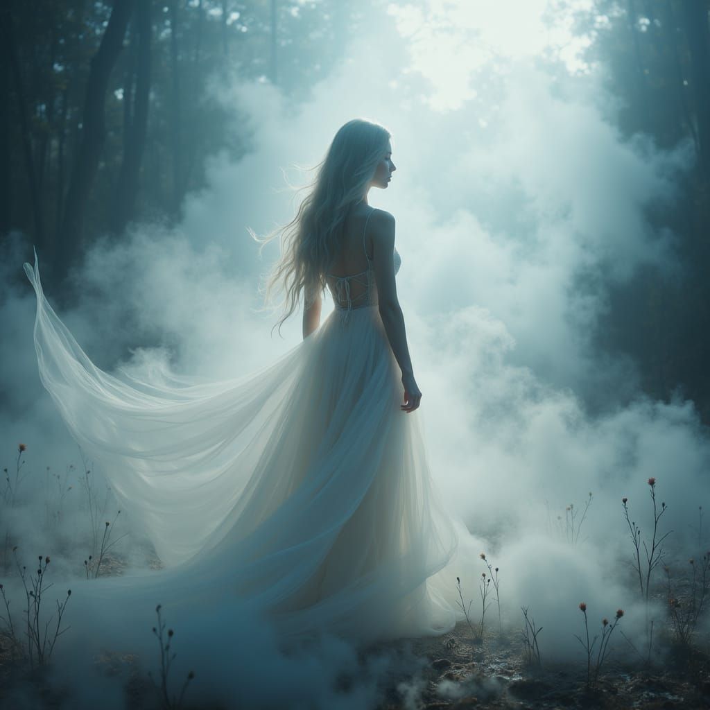 Dreamlike Haven in Ethereal Vapors