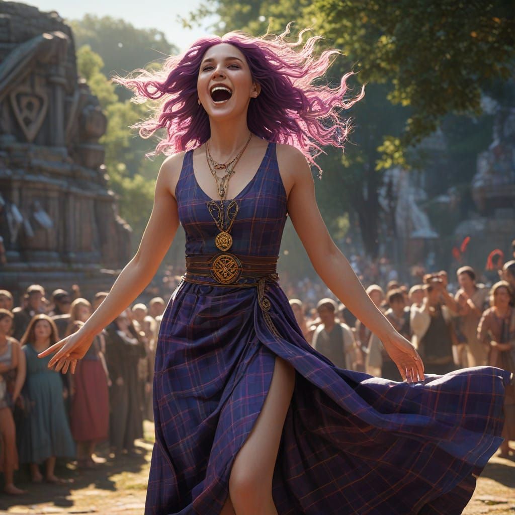 Vibrant Celtic Celebration in the Scottish Highlands