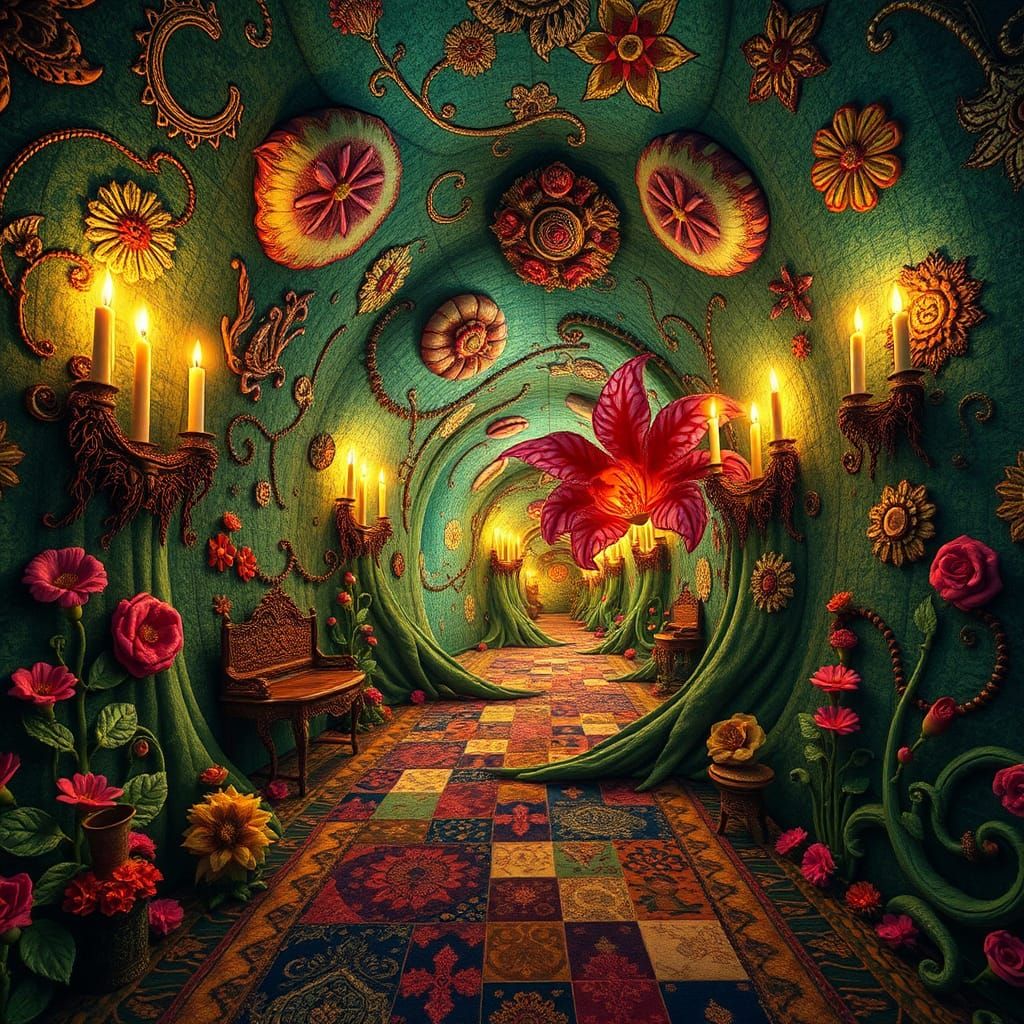 Hyperdetailed Patchwork Creature in Steamnoirnouveau Style