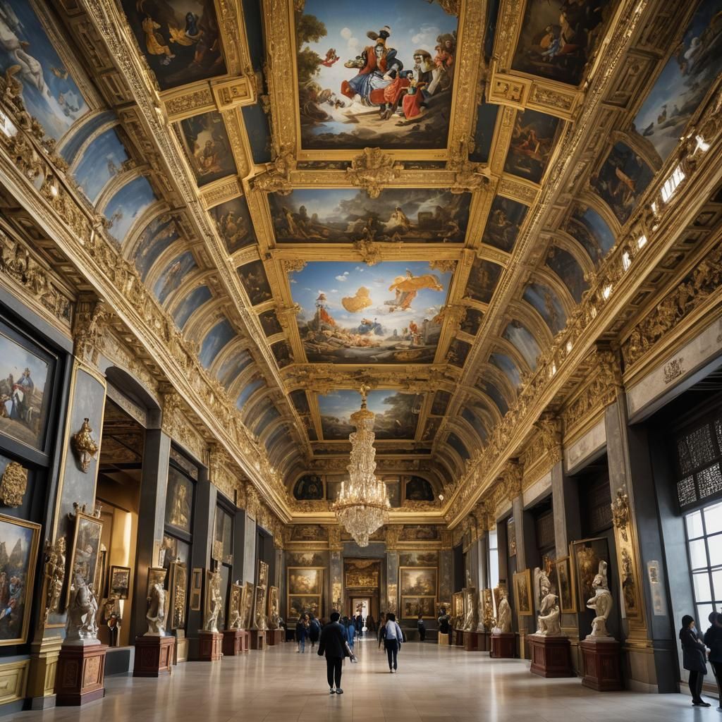 Chinese Art Exhibition in Ancient Palace