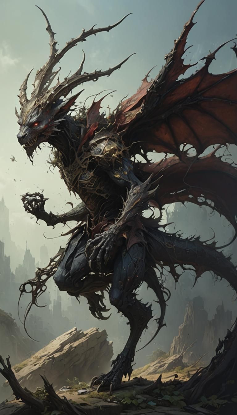 Ellen Jewett Inspired Demon Sculpture