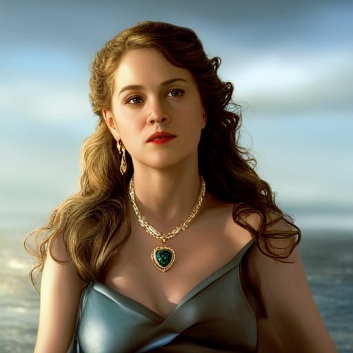 Titanic's Rose in Golden Hour Mirror Reflection