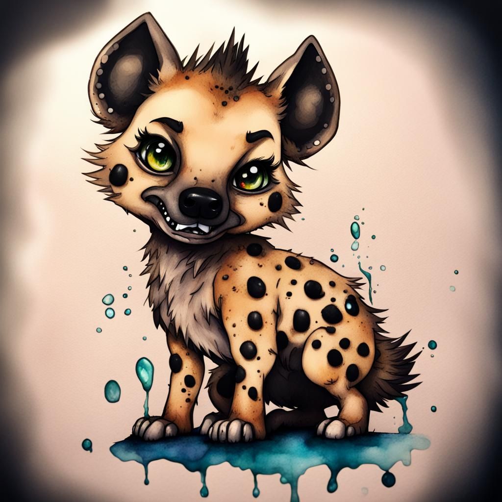 Chibi fierce hyena