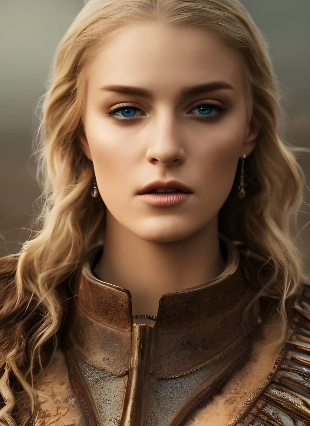 Cinematic Norse Goddess Hel in Dark Cave