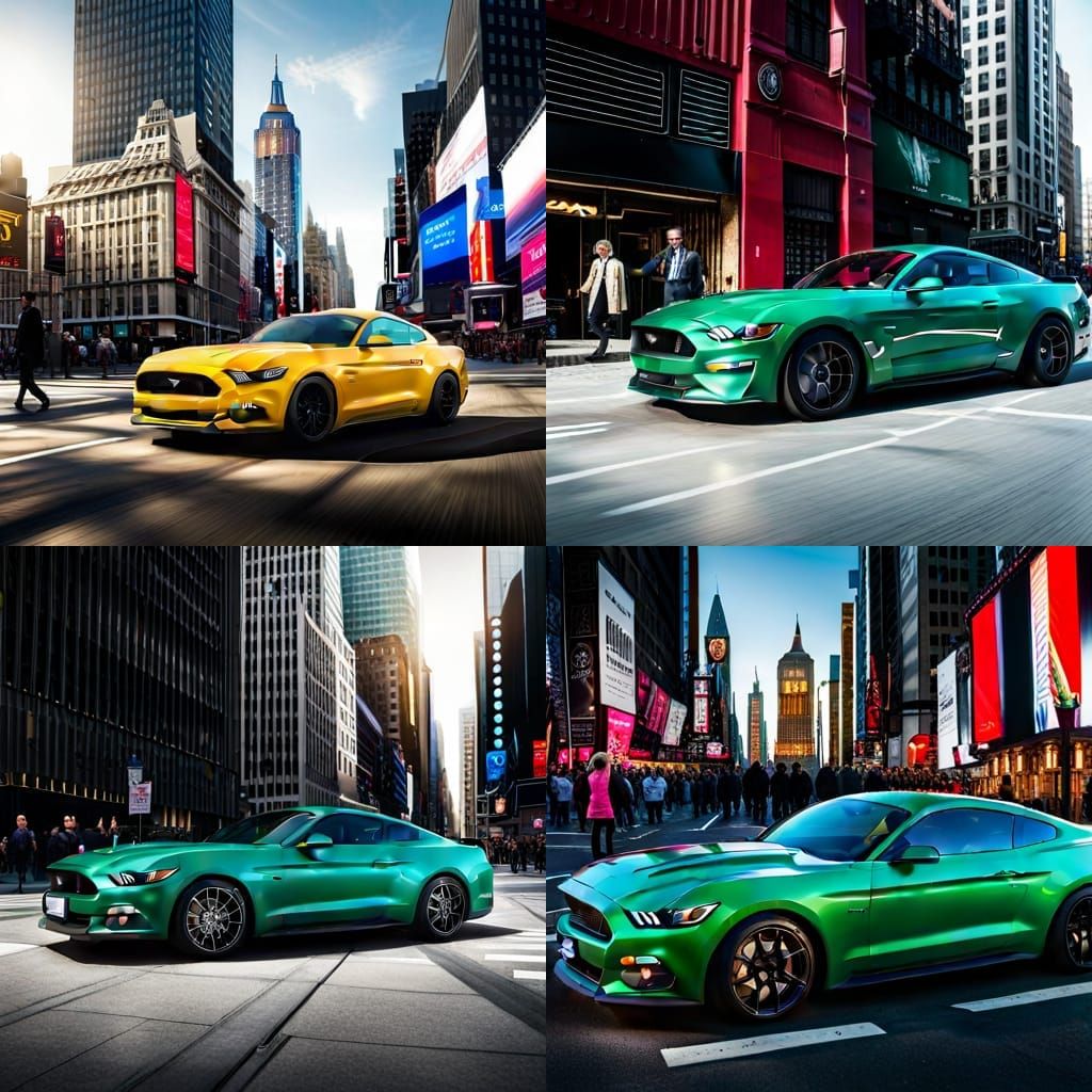 Ford Mustang on Broadway