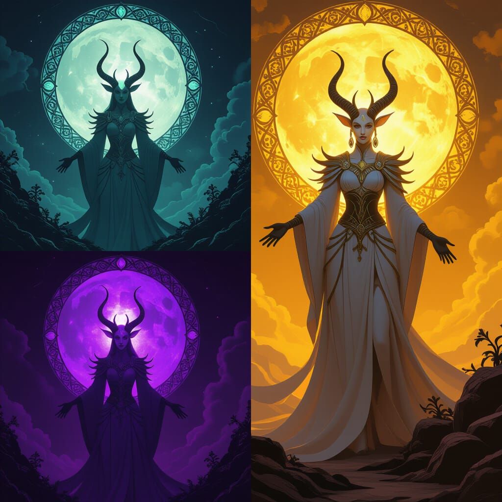 Fantasy Creature: Duality in Dark Fantasy Art