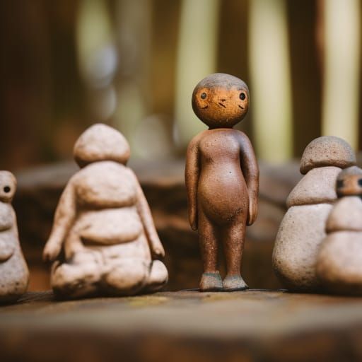 Miniature Mannequins in 19th Century Ball Gowns