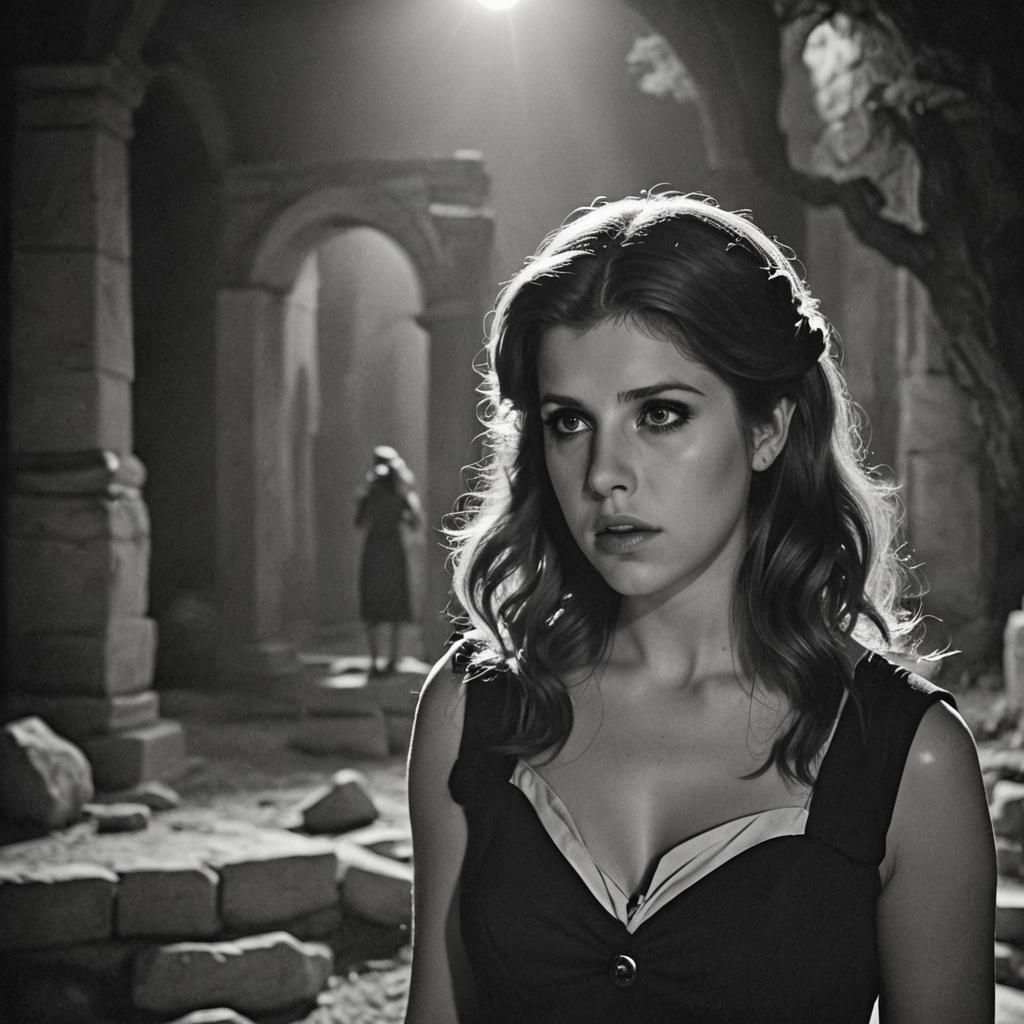 Anna Kendrick in Greek Underworld: A Film Noir Vision