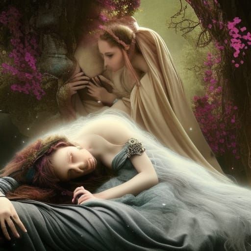 Princess's Farewell: A Dramatic Digital Painting