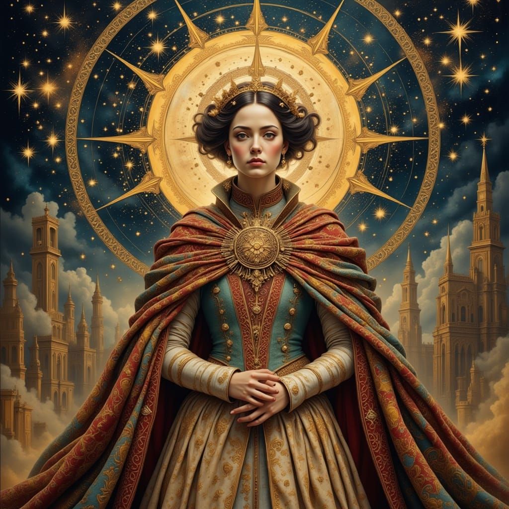 Cosmic Celestial Portrait of Royal Guardians