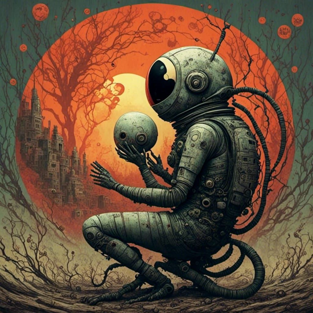 Astronaut in Space: Dreamy Art