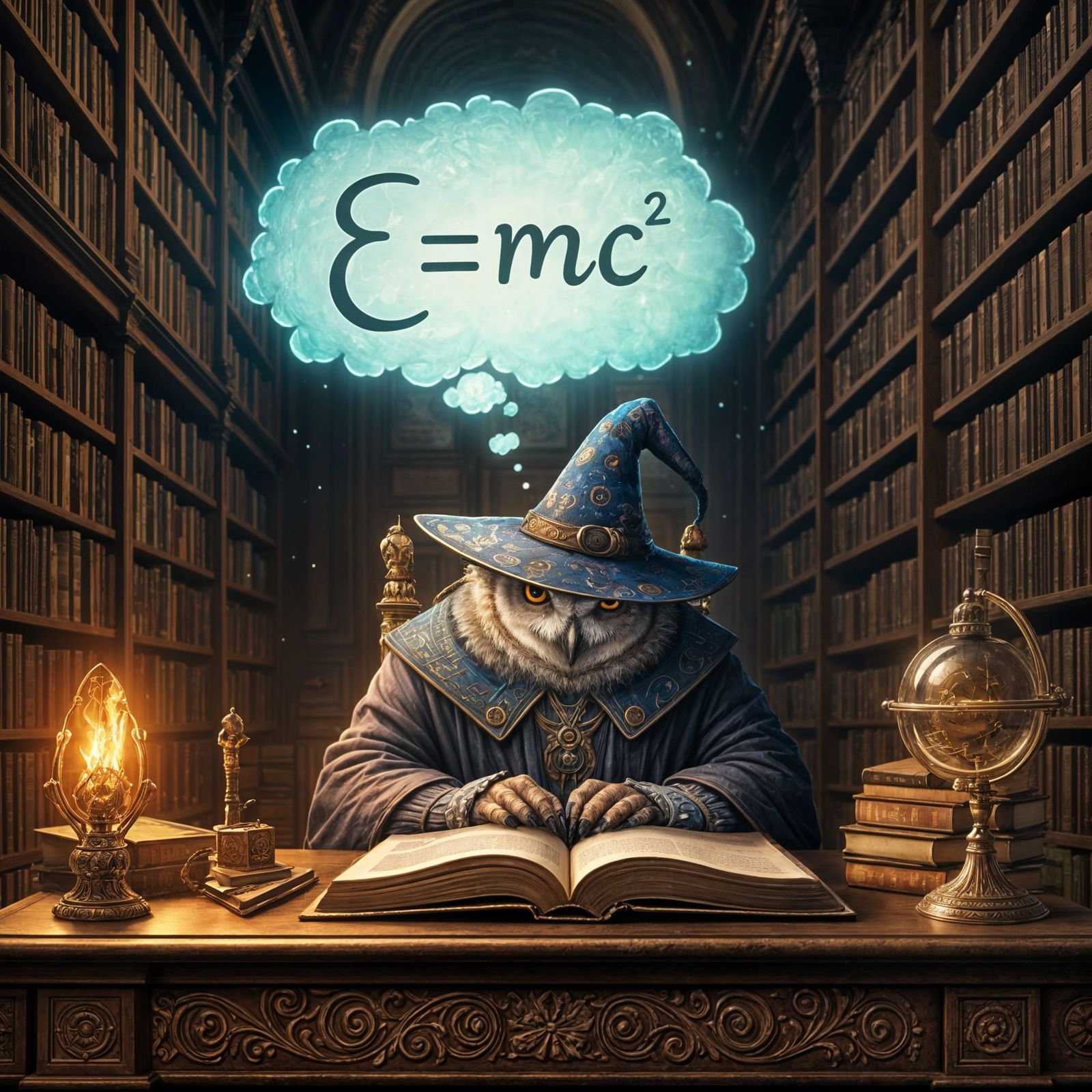 A Wizardly Owl Unveils the Secrets of the Universe