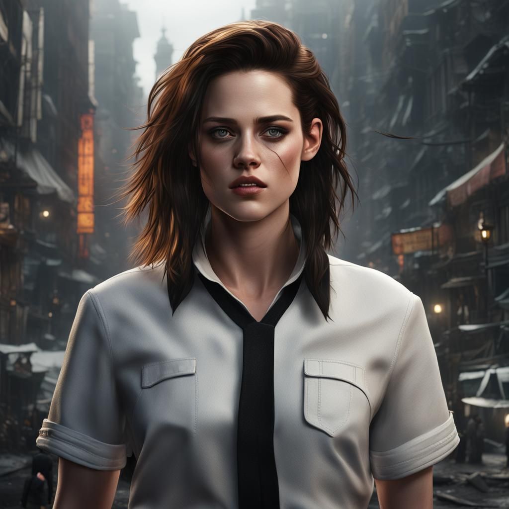 Kristen Stewart Portrait in Ultrarealistic Detail