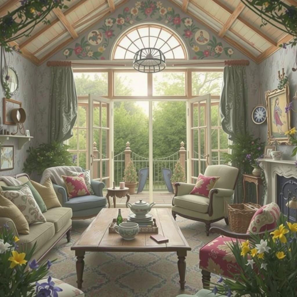 Warm and Inviting Cozy Home Scene