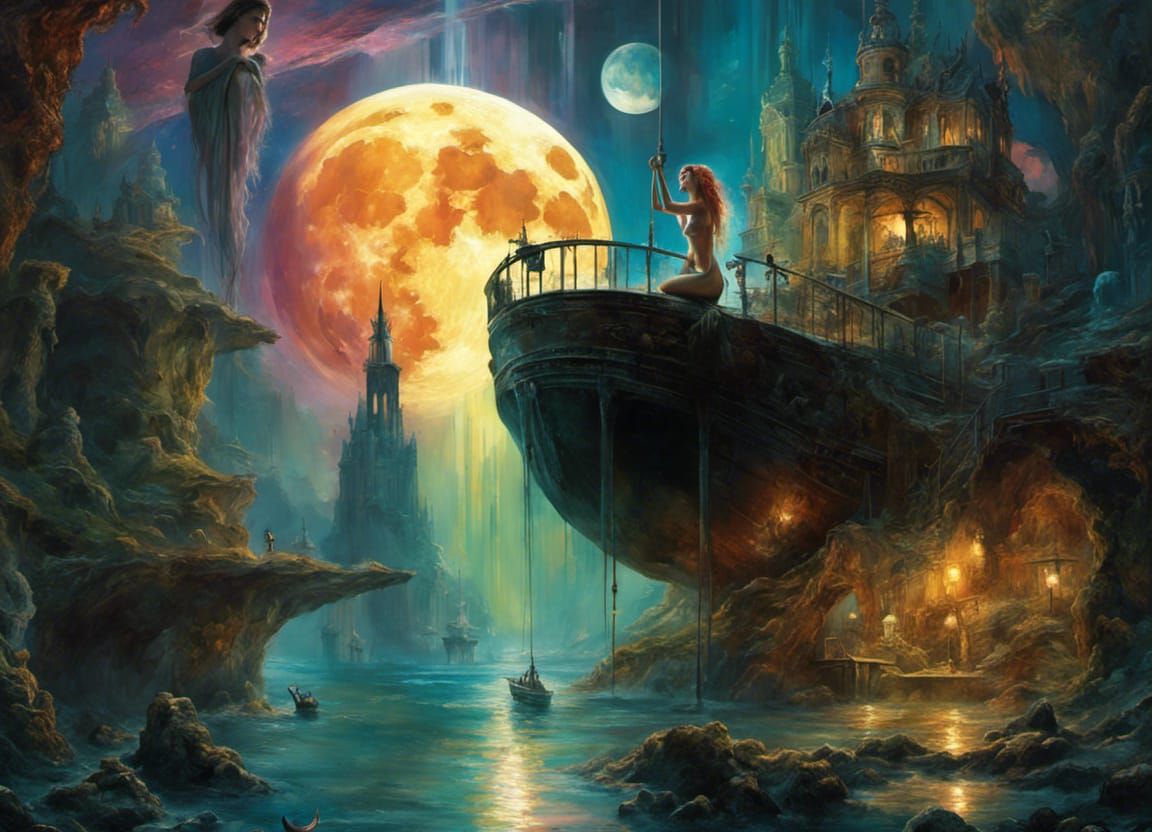 mermaid on a shipwreck