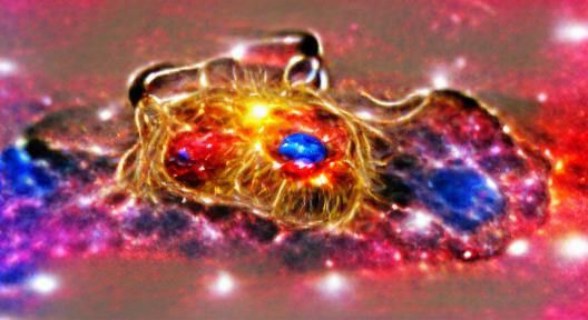 Vibrant Supernova Nebula Explosion in Deep Space