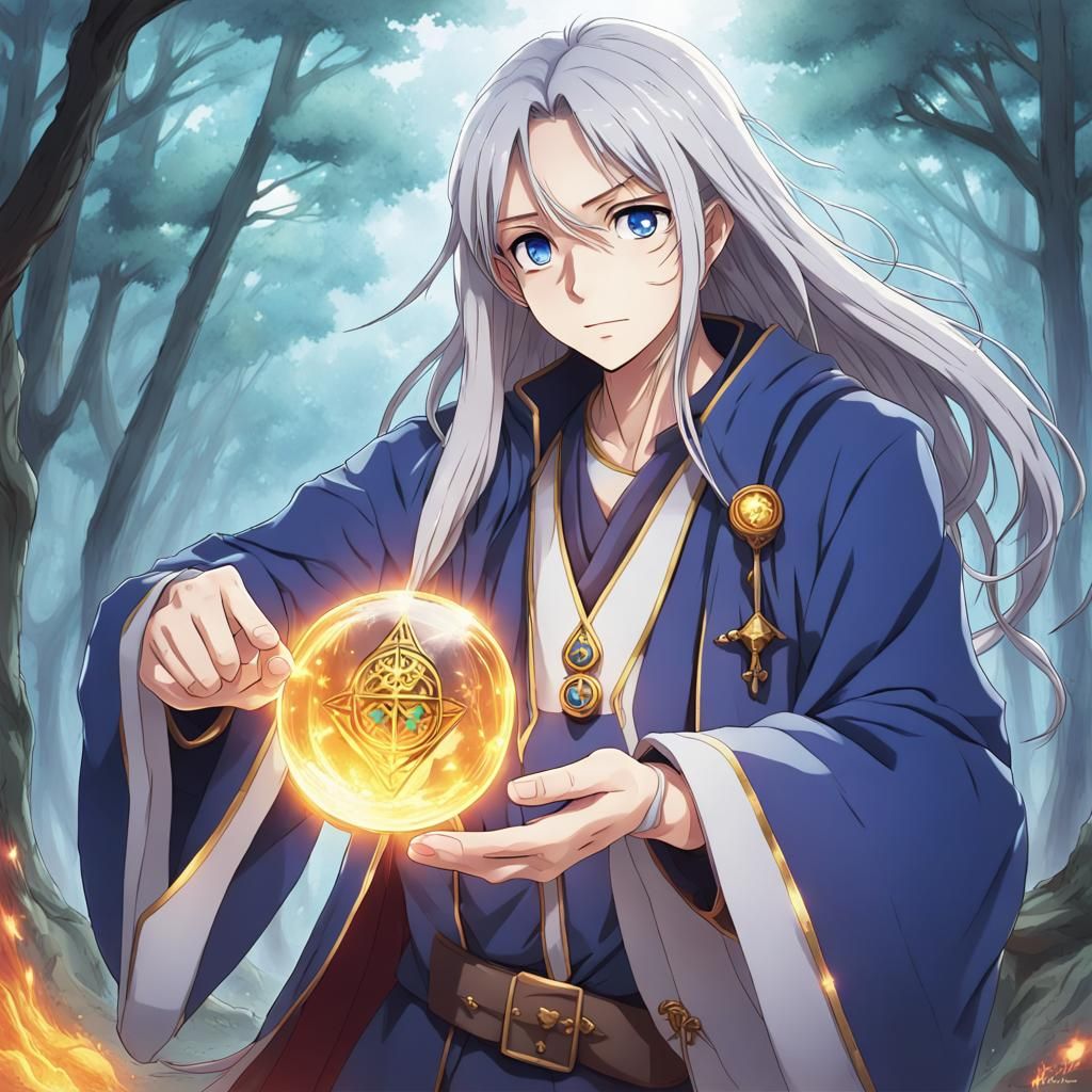 Wizard's Cursed Talisman: Anime Key Visual Art