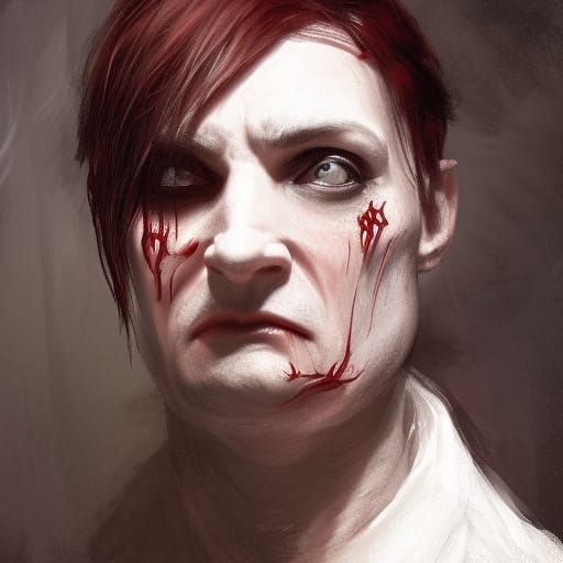 Sinister Doctor Portrait in Artstation Style